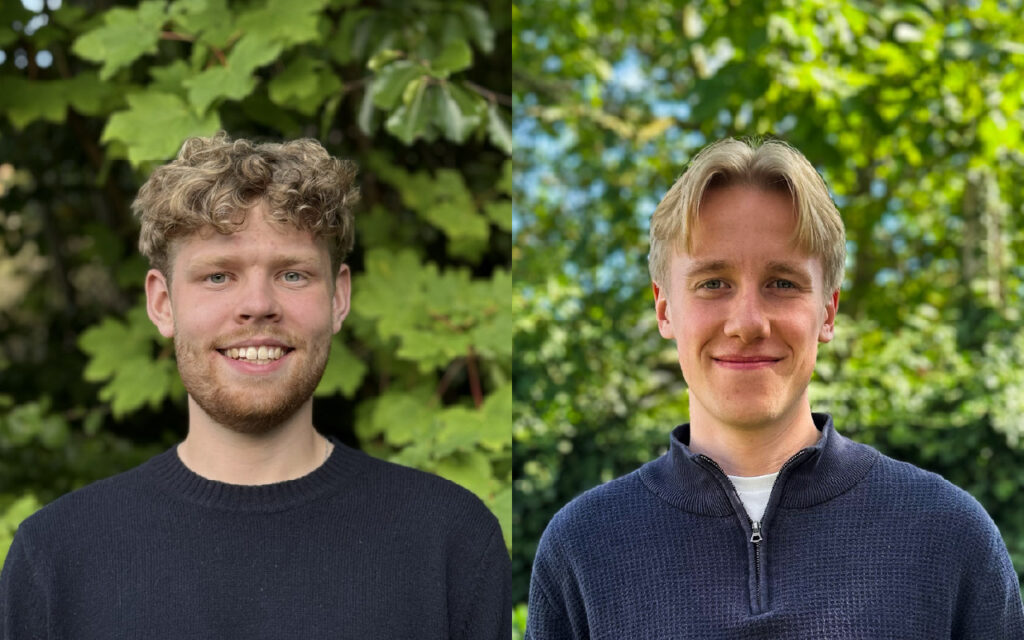 Emil och Edvin kombinerar ingenjörsutbildningar med att arbeta på Duroc Rail – “Givande att få jobba med riktiga uppgifter”